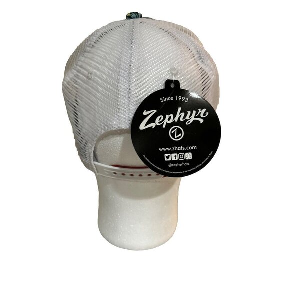 Iowa State Cyclones Zephyr Trucker Hat Tropical Hawaiian SnapBack New - Picture 5 of 5